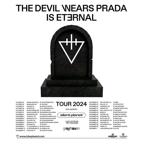 devil wears prada tour 2024|tdwp tour.